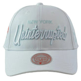 New York Nets Vintage NBA Team Uninterrupted Men's White Tonal Snapback Hat